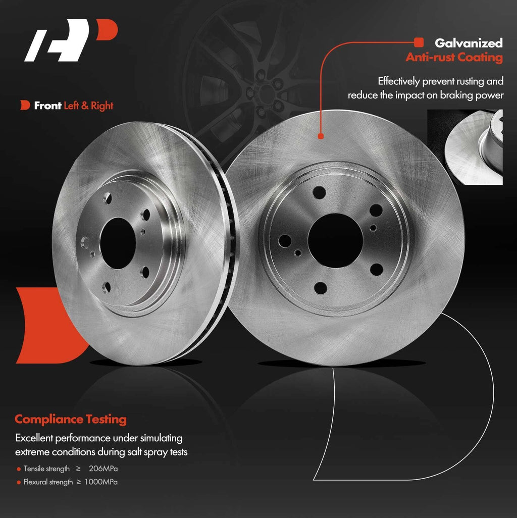Front Disc Brake Rotors and Ceramic Pads for Lexus RX 300 (1999–2001)