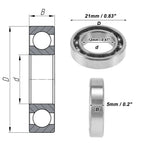 Deep Groove Ball Bearing 12x21x5mm for Scooter Skateboard (6801)