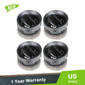 Set of 4 Black Dash AC Heater Air Vents for Ford F-150 (2009–2014)