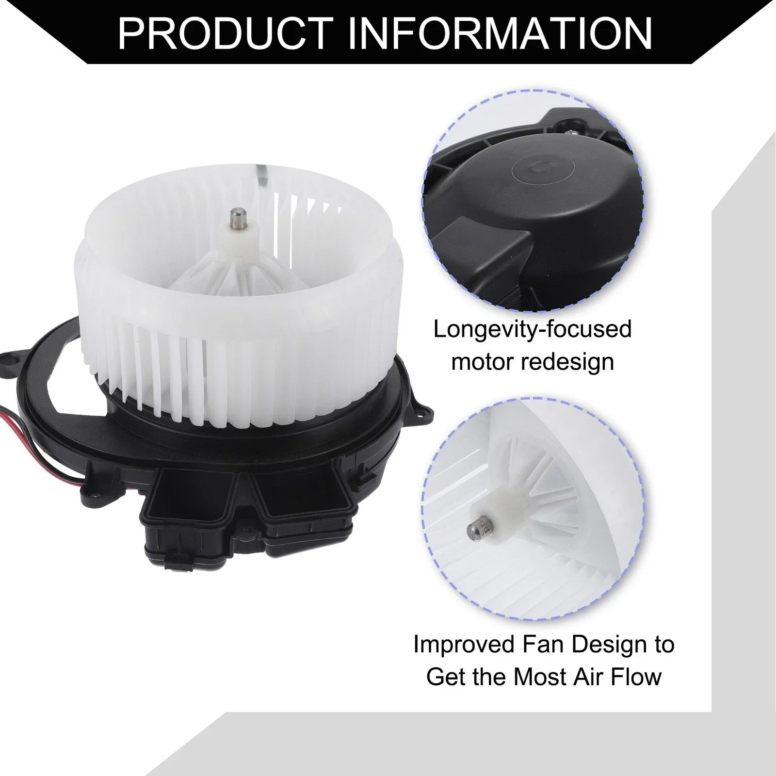 HVAC Heater Blower Motor Assembly for Mercedes-Benz GL350 GL450 (2010-2012)
