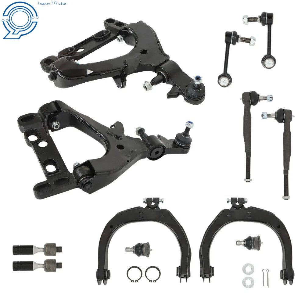 Set of 12 Front Suspension Components for Chevy Trailblazer GMC Envoy (2002-2003)