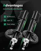 Rear Pair Shocks & Struts for Toyota Camry (2002–2003)