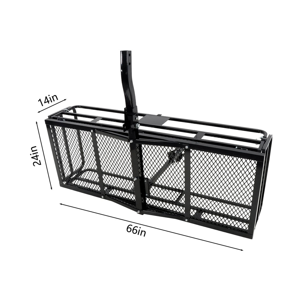500LB Folding Hitch Mount Cargo Rack for