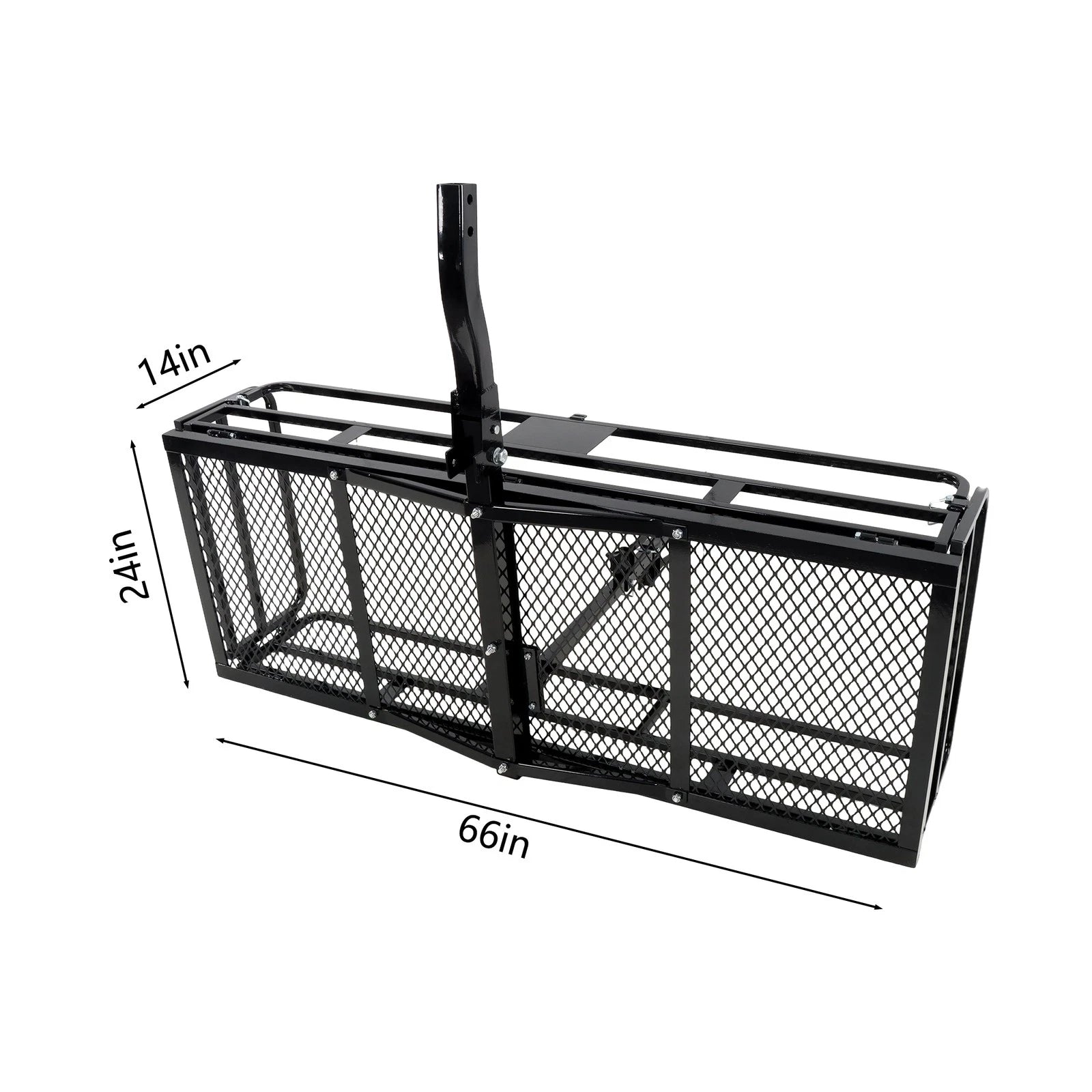 500LB Folding Hitch Mount Cargo Rack for