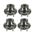 Moog Front & Rear Wheel Bearing and Hub Assemblies Kit for Ford Fusion MKZ (2006–2012)
