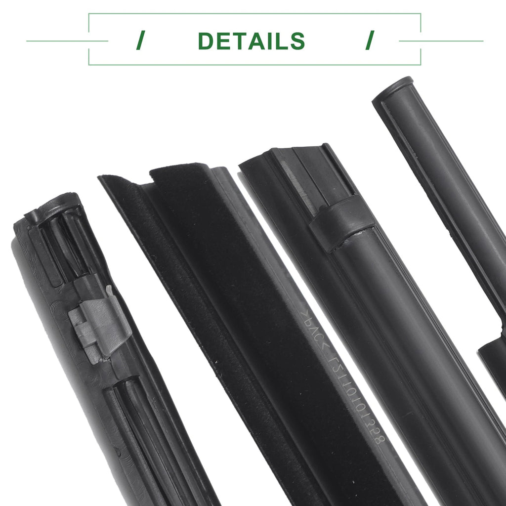2pcs Weatherstrip Window Seal No. 681640C020 for Toyota Tundra (2007–2021)
