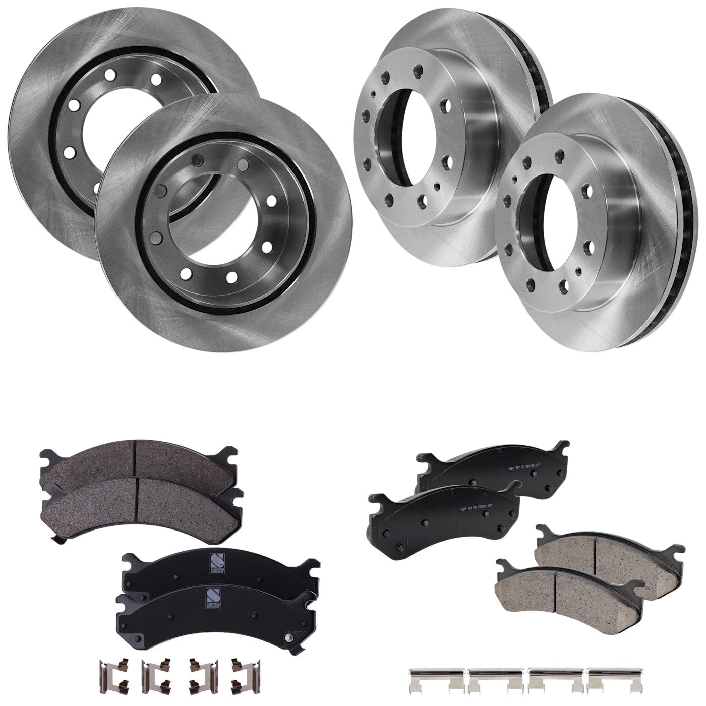 Disc Brake Rotor and Pad Kit for GMC Sierra 2500 HD (2005)