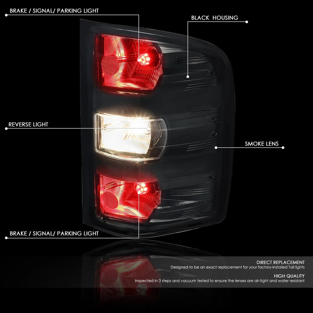 LED Tail Brake Light Lamp for Silverado Sierra 1500 2500HD 3500 (2007–2014)