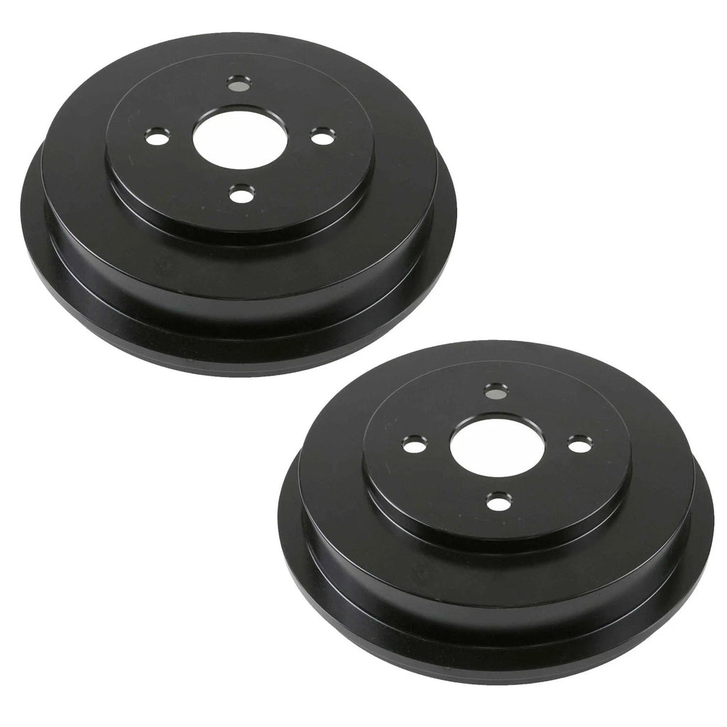 2X Rear E-Coated Brake Drum Set for Chevrolet Cobalt Pontiac G5 (2005–2010)