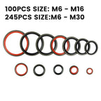 100pcs/245pcs Assorted Sealing Gasket