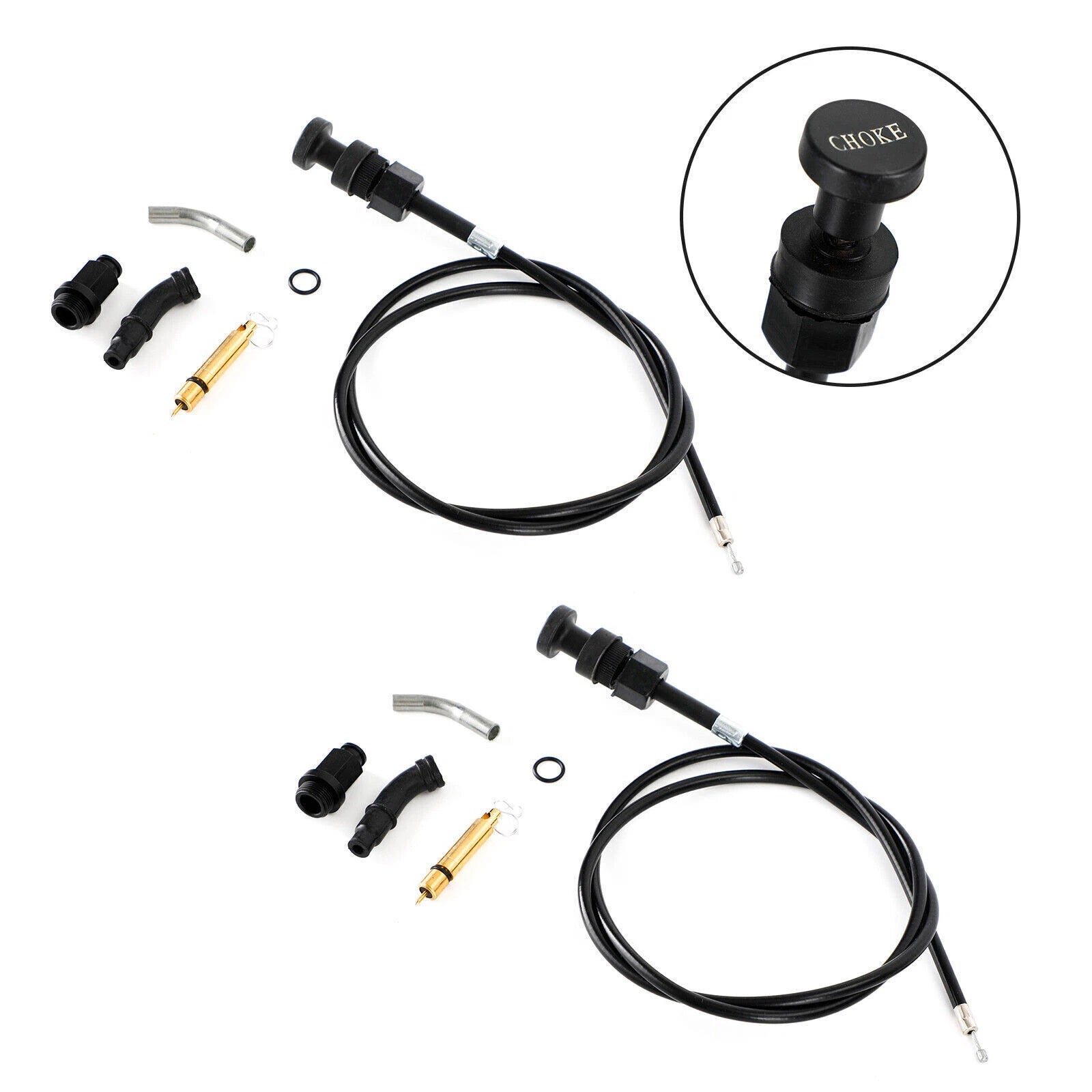 2X Carburetor Choke Cable Plunger Kit for Honda Rancher TRX350 FM TM (2000–2006)