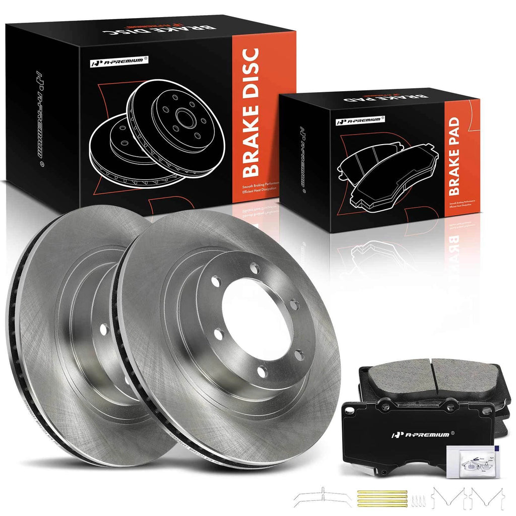 Front Disc Brake Rotors & Ceramic Pads for Toyota 4Runner (2003-2009)