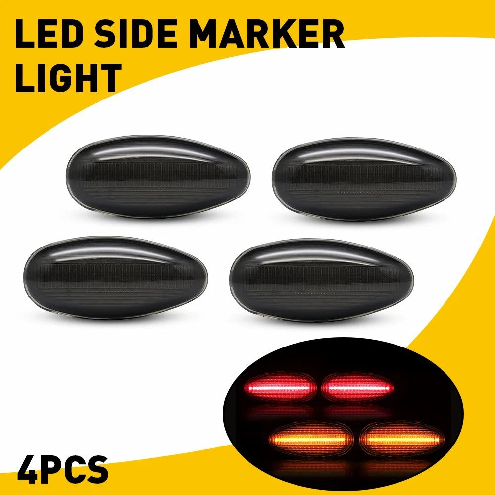 LED Side Fender Marker Lights for Chevy Silverado 2500HD 3500HD (2001–2014)