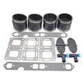 2 Sets Exhaust Manifold Kit for Mercruiser 4" V8 GM 305 350 377 CID (200-320)