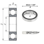 Deep Groove Ball Bearing P4 for Scooter Skateboard Wheel (30x42x7mm)