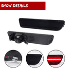 3X Smoke Red LED Rear Side Marker Lights for Ford Mustang (2005–2009)