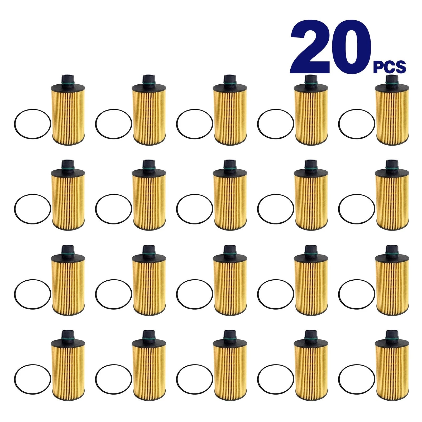 20 PCS Oil Filter for Jeep Grand Cherokee Ram 1500 (2014–2018) 68229402AA