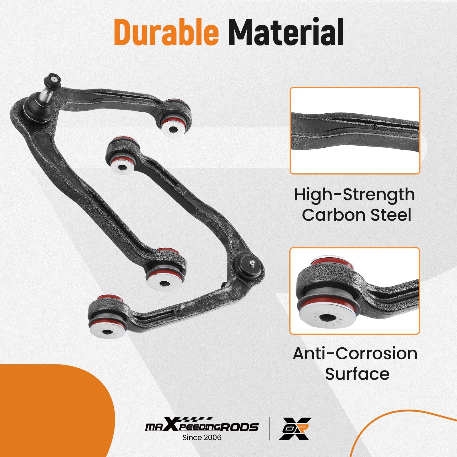 Front Upper Control Arms Ball Joint Pitman Arm Kit for Chevrolet Suburban Tahoe Yukon (1992–2000)