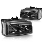 Upper Headlight/Lamp Clear Side Corner for Chevy Silverado/Avalanche (2003–2006)