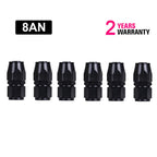 Set of 6 8AN Straight Swivel Hose End Fittings for CPE Oil Fuel Line