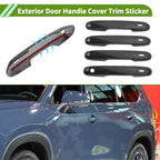 Exterior Door Handle Cover Trim for Toyota Grand Highlander (2024–2024) Carbon Fiber Black