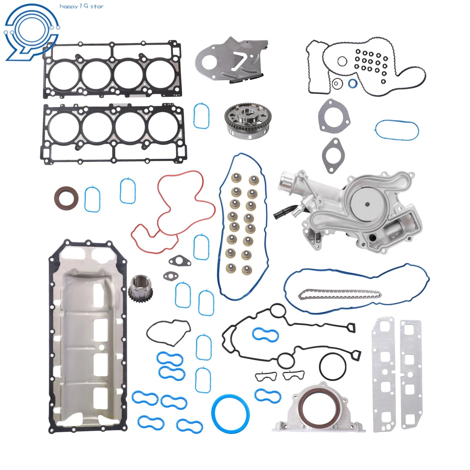 Full Gasket Set with Timing Chain Kit for Chrysler Dodge (2003–2008)
