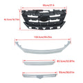 Set of 4 Front Grille with Chrome Trim for Ford Fusion (2010–2012)