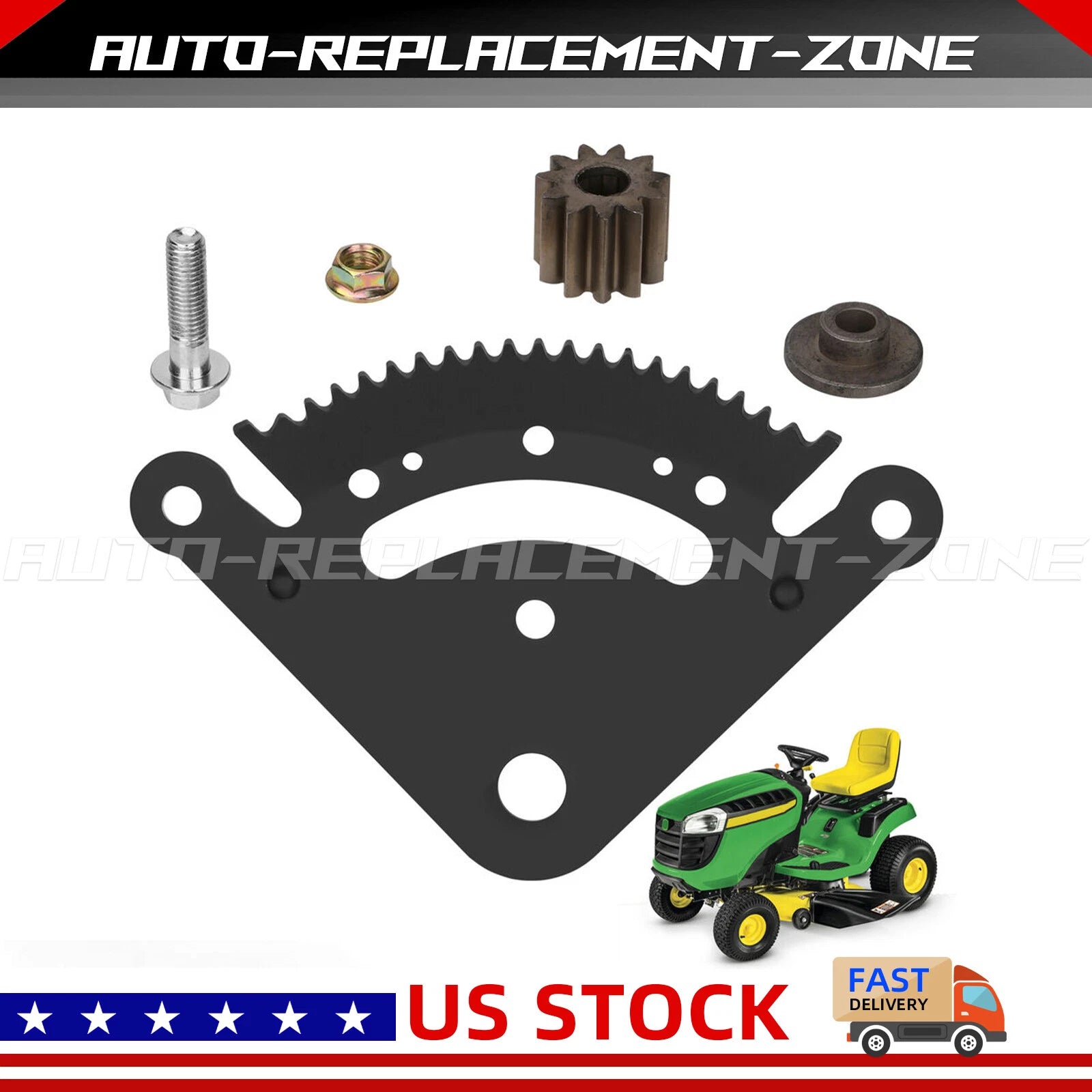 Steering Sector Gear Kit for John Deere Lawn & Garden Tractor (19 Teeth)