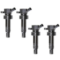 Set of 4 Delphi Ignition Coils for Hyundai Accent Veloster Kia Rio Soul (2011–2019)
