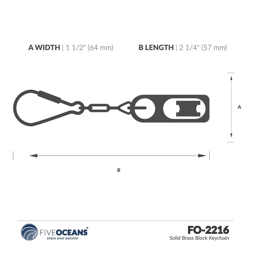 2X Rope Pulley Keychain for Small Ship (Mini Key Chain)