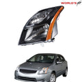 Headlight for Nissan Sentra (2010–2012) Halogen Right Passenger Black