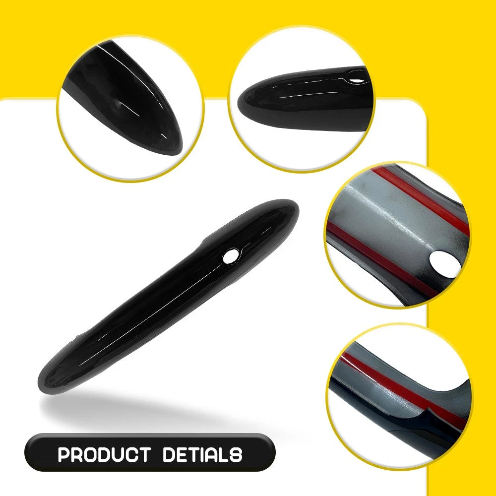 Set of 4 Black Door Handle Covers for MINI Cooper F55 F60 (2014–2024)