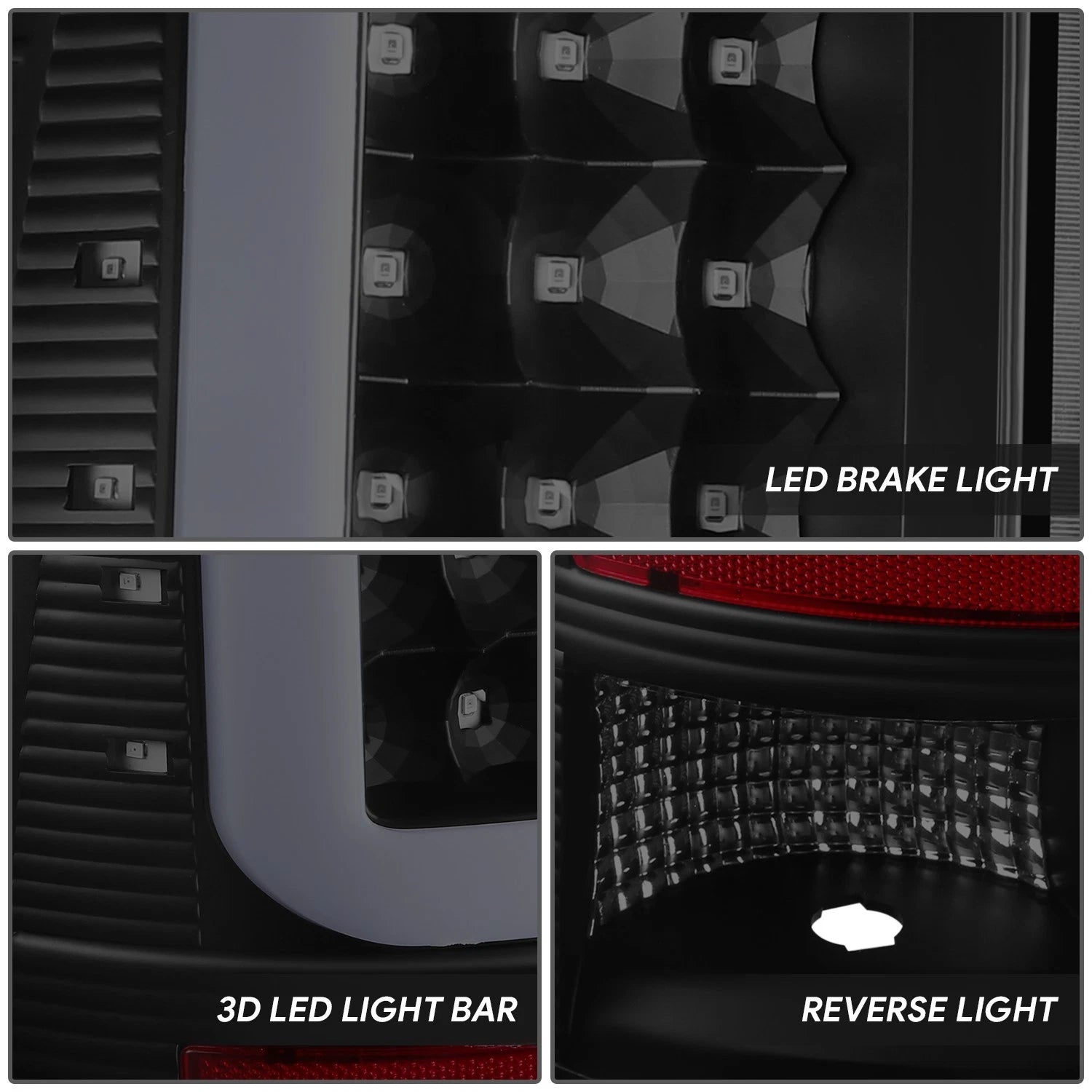 LED C-Tube Bar Tail Brake Light Lamp for Ram 1500 2500 (2009–2017)