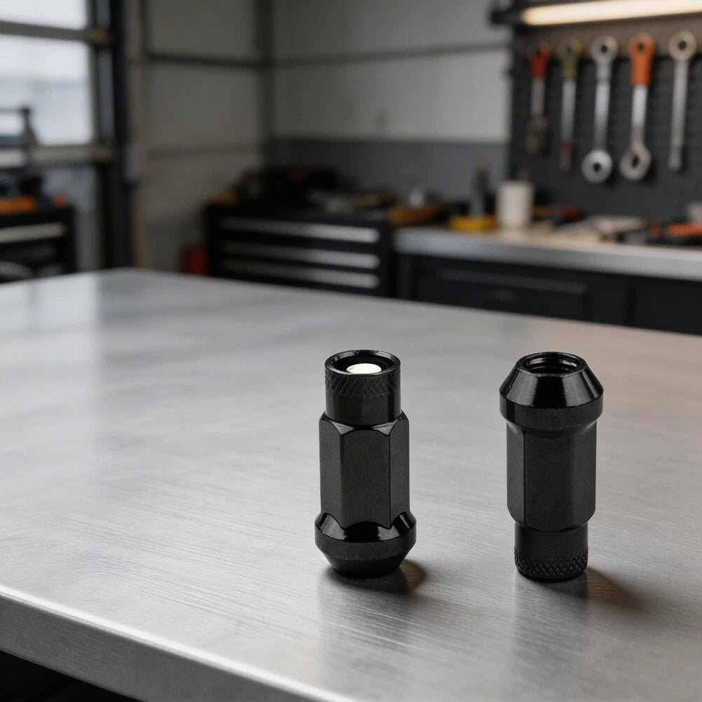 Set of 20 Extended Lug Nuts for Various Vehicles (Forged Steel)