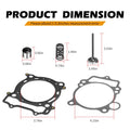 Intake Exhaust Valve Set with Seals Collets Springs Gasket for Yamaha YFZ450 (2004–2009)
