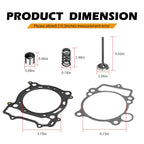 Intake Exhaust Valve Set with Seals Collets Springs Gasket for Yamaha YFZ450 (2004–2009)