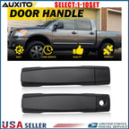 Set of 2 Black Outside Door Handles for Nissan Pathfinder Armada (2004)