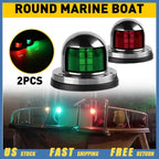 2X LED Bow Navigation Lights for Boat Marine Pontoon Yacht (12V)