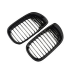 Pair Gloss Black Front Kidney Grilles Grill for BMW E46 (1998–2006)