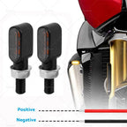 Set of 4 Mini LED Turn Signal Indicators for Universal Motorcycles