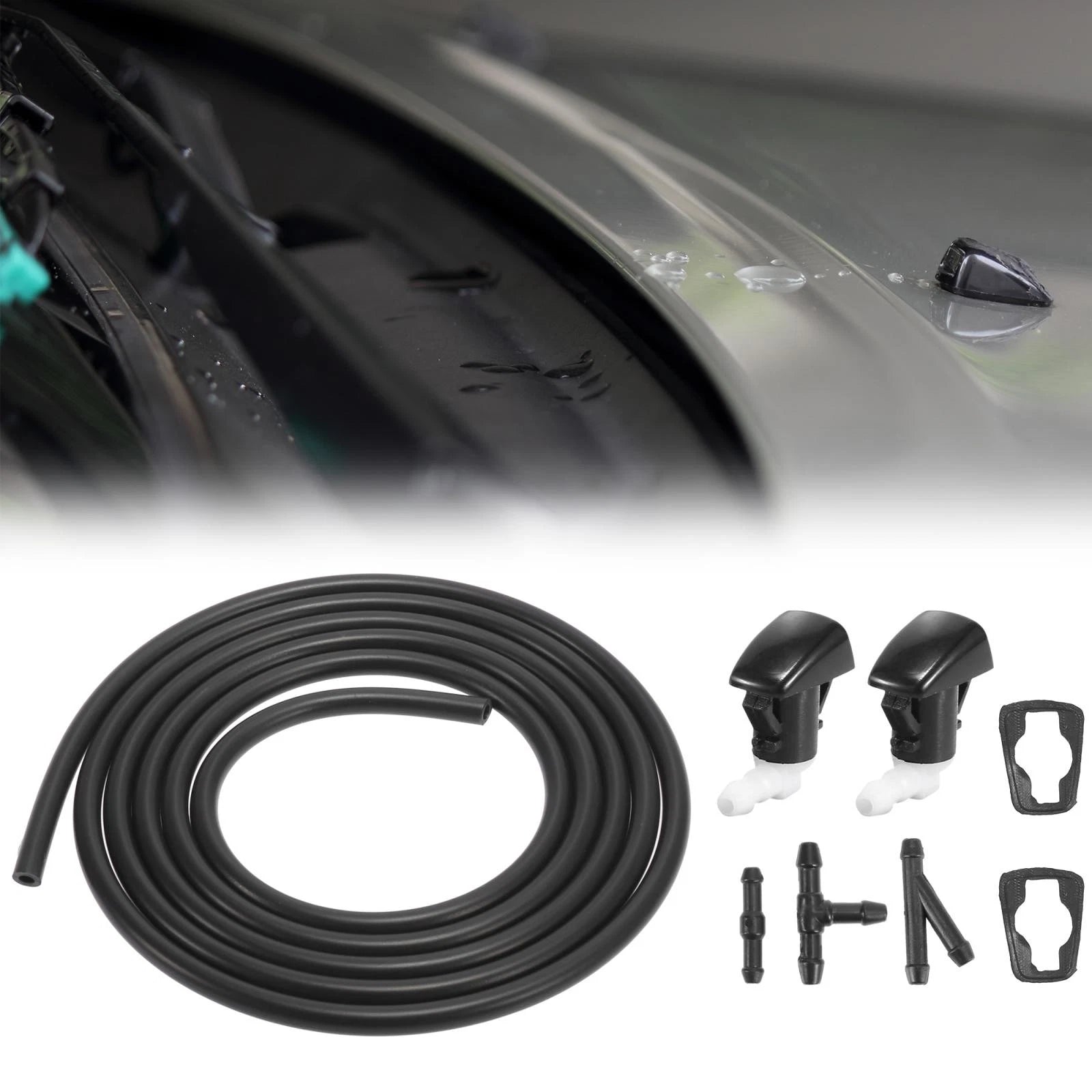 Front Windshield Washer Nozzles Kit 68269108AA 5182367AA for Dodge Durango (2011–2019)