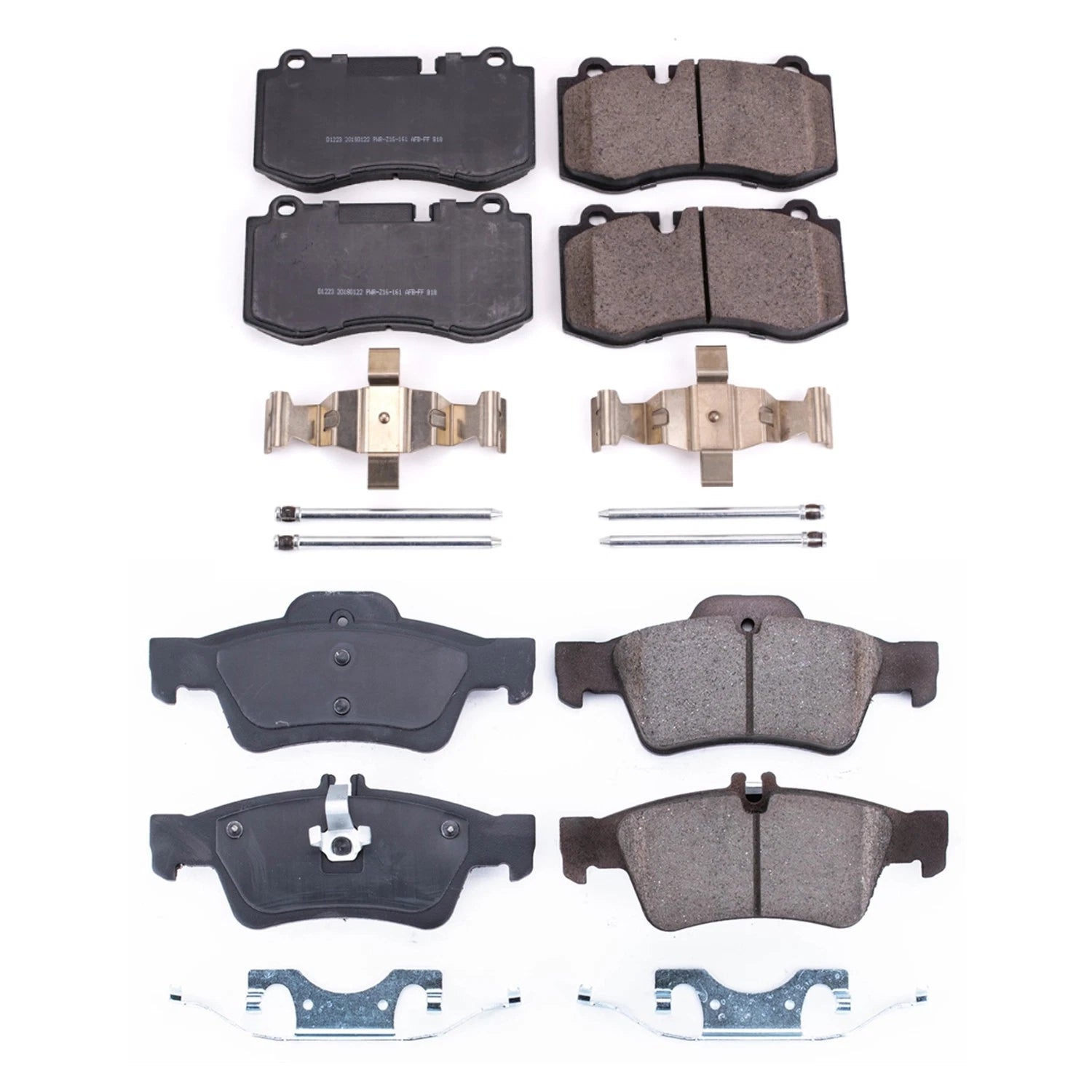 PowerStop Front & Rear Carbon Fiber Ceramic Brake Pads Kit for W221 S550 S600