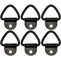 Set of 6 D-Ring 1/4" Steel Tie Down for ATV Truck Trailer Motorcycle