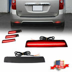 2X Smoke Sequential LED Tail Brake Lights for Chevrolet Equinox (2010–2017)