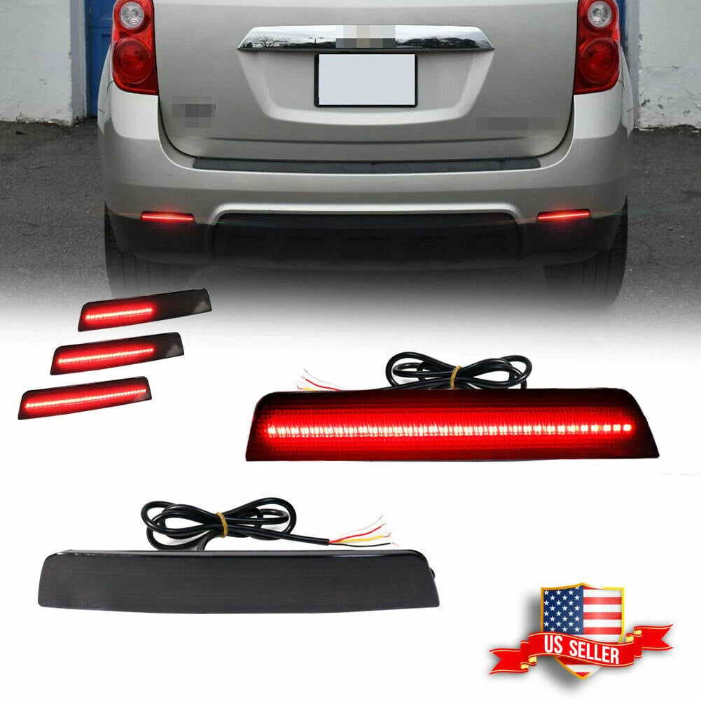 2X Smoke Sequential LED Tail Brake Lights for Chevrolet Equinox (2010–2017)