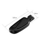 Black Footpegs Footrest for Harley Softail FLSB FXBB FXBR FXBRS (2018–2023)