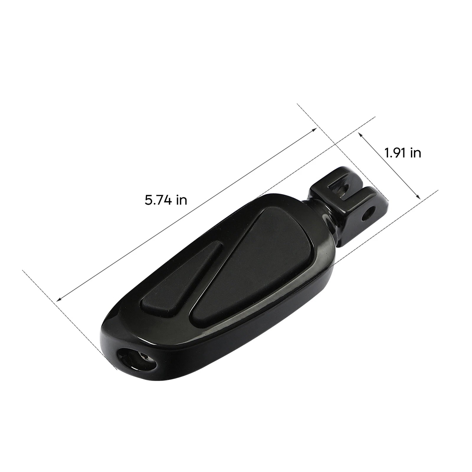 Black Footpegs Footrest for Harley Softail FLSB FXBB FXBR FXBRS (2018–2023)