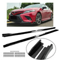 Glossy Black JDM AR Style Side Skirt Extension Kit for Toyota Camry (2018–2022)
