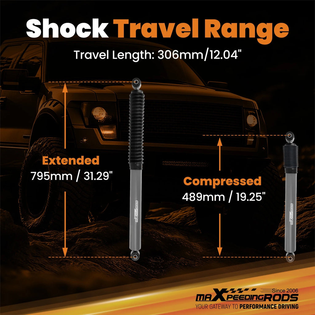 0-6" Lift G1 Rear Shock Absorbers for Ford F-150 4WD/RWD (2004–2008)