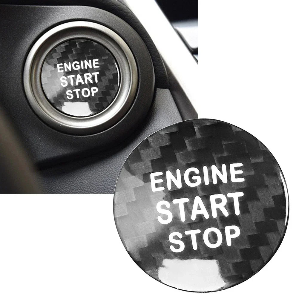 Carbon Fiber Engine Start Stop Button Cover for LEXUS IS ES GS NX RX LX RC (2016)